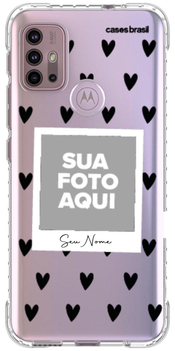 Capinha para Celular Polaroid Corações Black