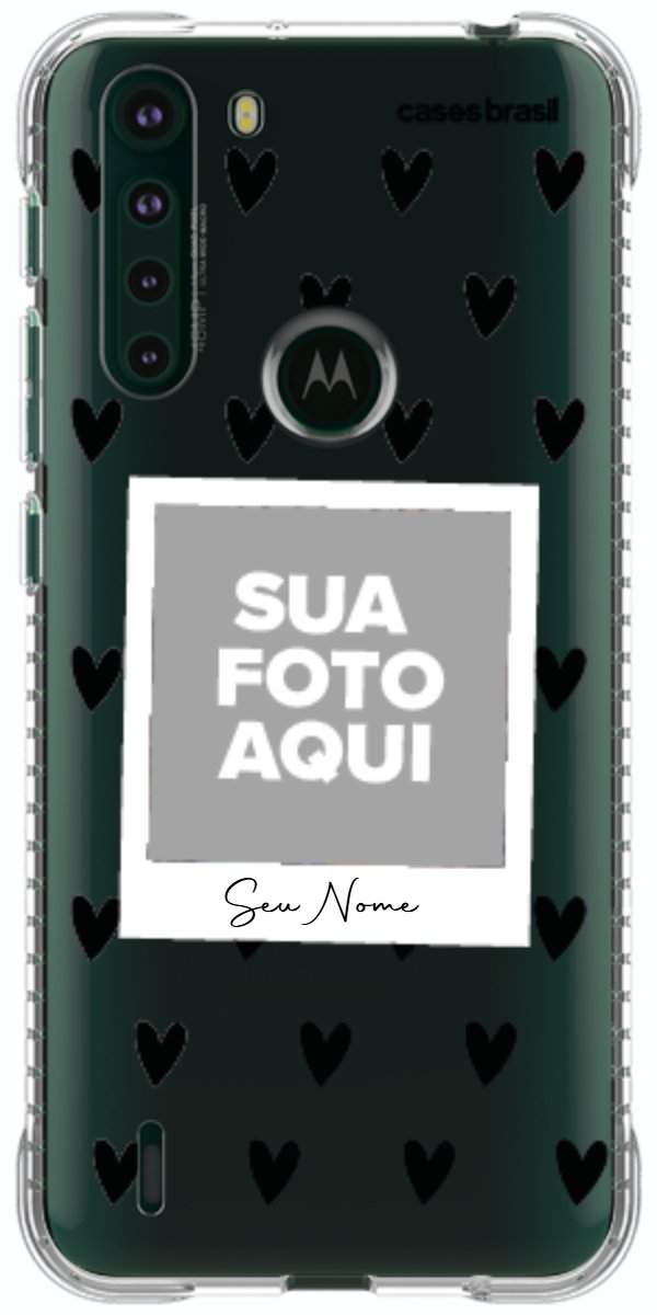 Capinha para Celular Polaroid Corações Black