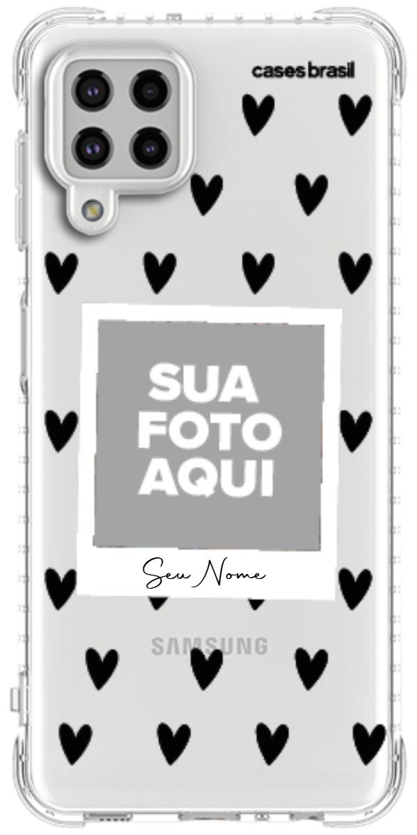 Capinha para Celular Polaroid Corações Black