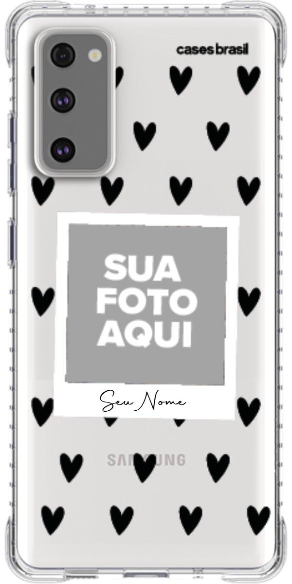 Capinha para Celular Polaroid Corações Black