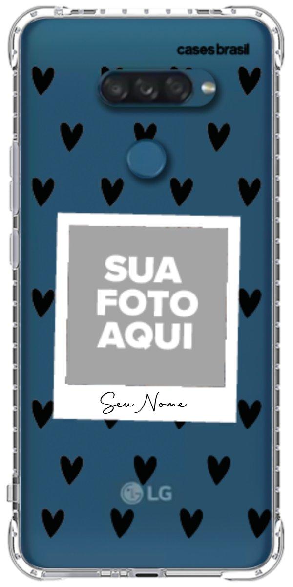 Capinha para Celular Polaroid Corações Black