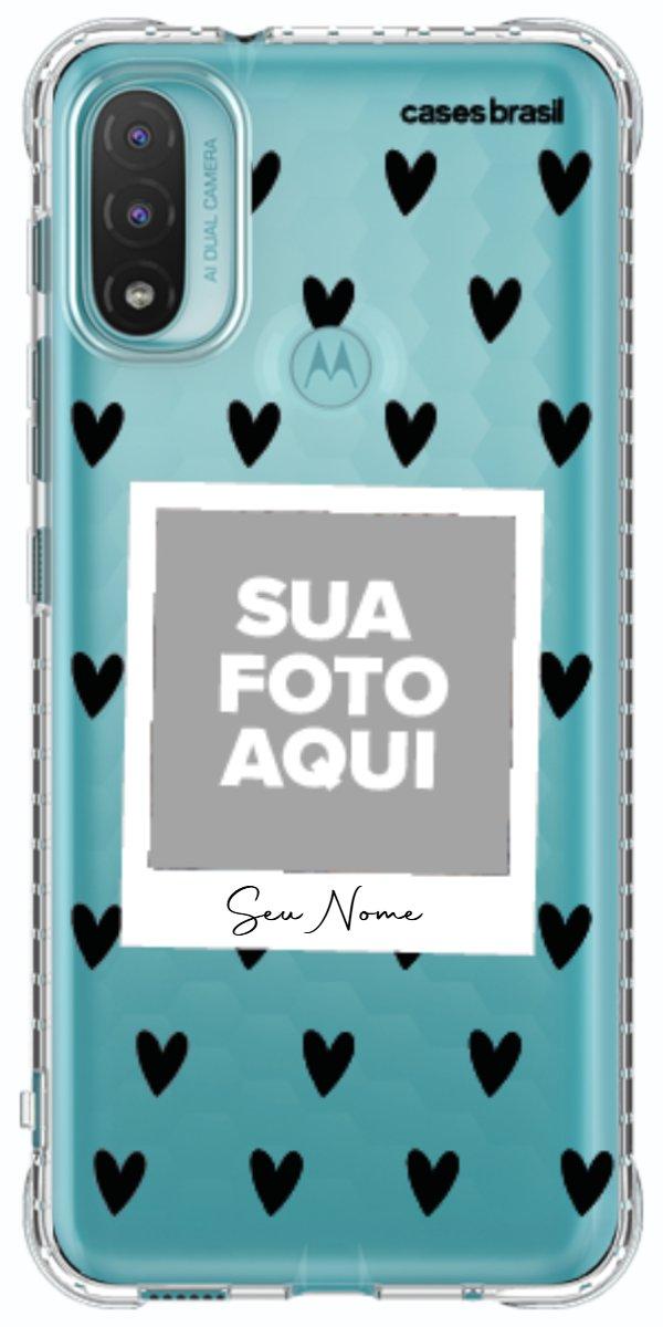 Capinha para Celular Polaroid Corações Black