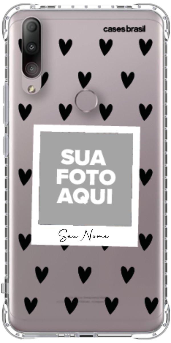 Capinha para Celular Polaroid Corações Black