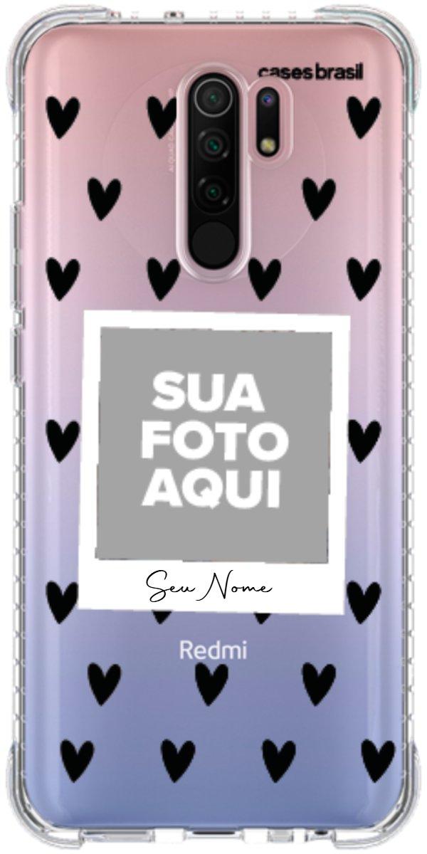 Capinha para Celular Polaroid Corações Black