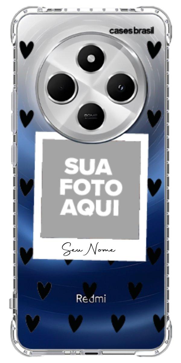 Capinha para Celular Polaroid Corações Black