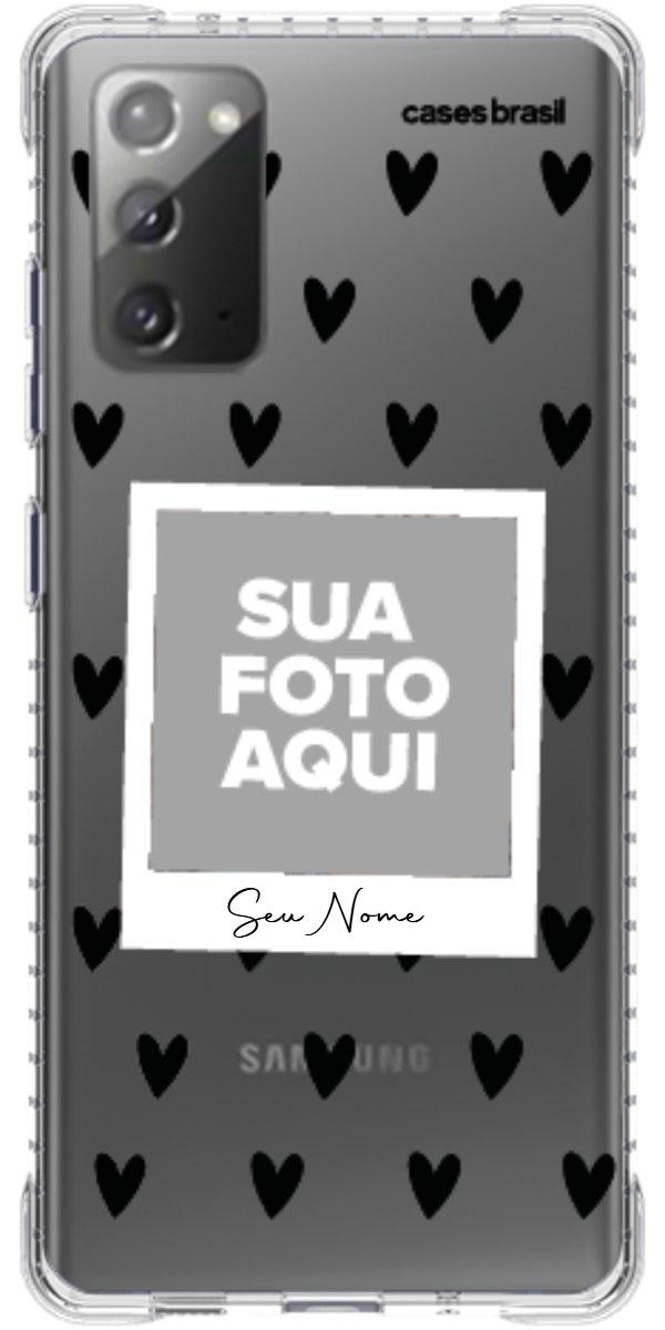 Capinha para Celular Polaroid Corações Black