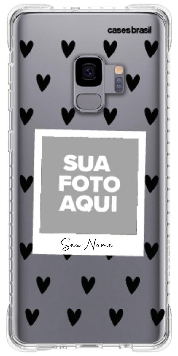 Capinha para Celular Polaroid Corações Black