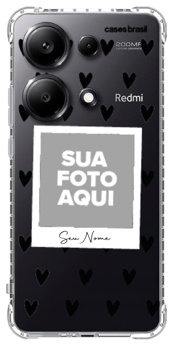 Capinha para Celular Polaroid Corações Black