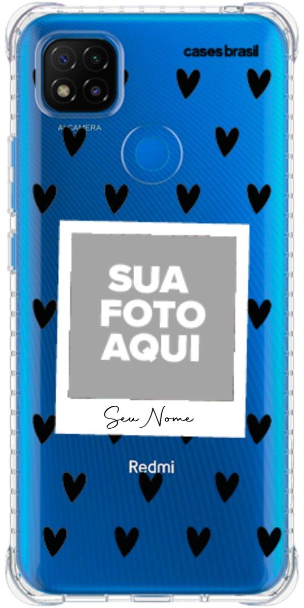 Capinha para Celular Polaroid Corações Black