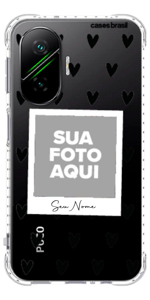 Capinha para Celular Polaroid Corações Black
