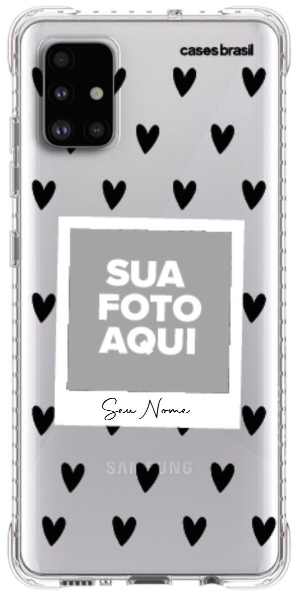 Capinha para Celular Polaroid Corações Black