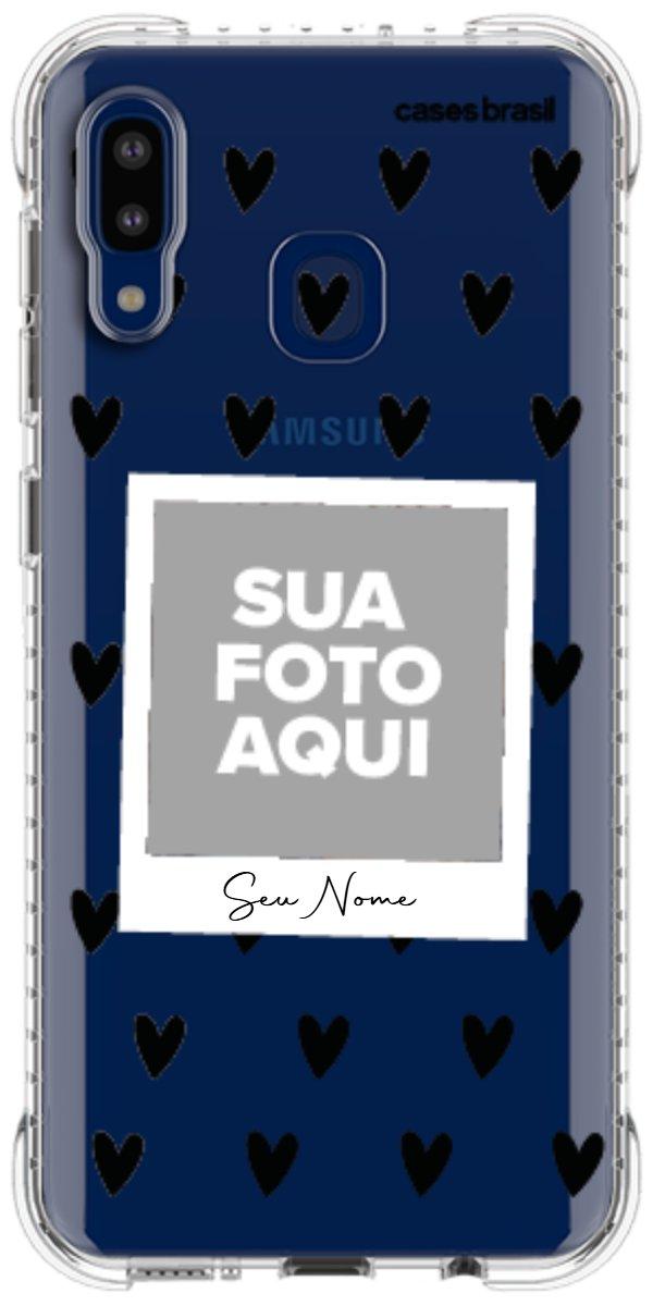 Capinha para Celular Polaroid Corações Black