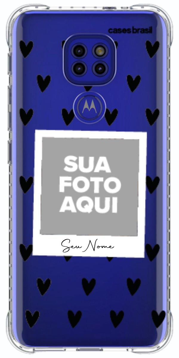 Capinha para Celular Polaroid Corações Black