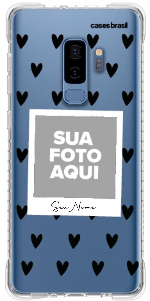 Capinha para Celular Polaroid Corações Black