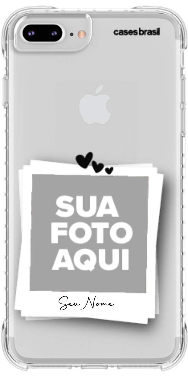 Capinha para Celular Polaroid Corações