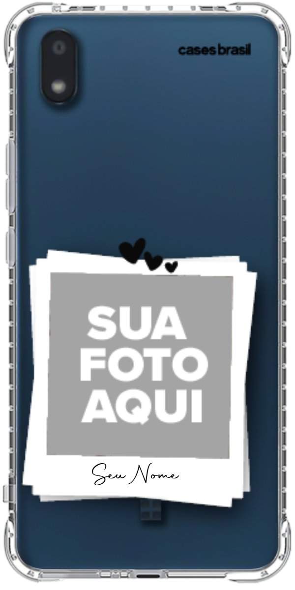 Capinha para Celular Polaroid Corações