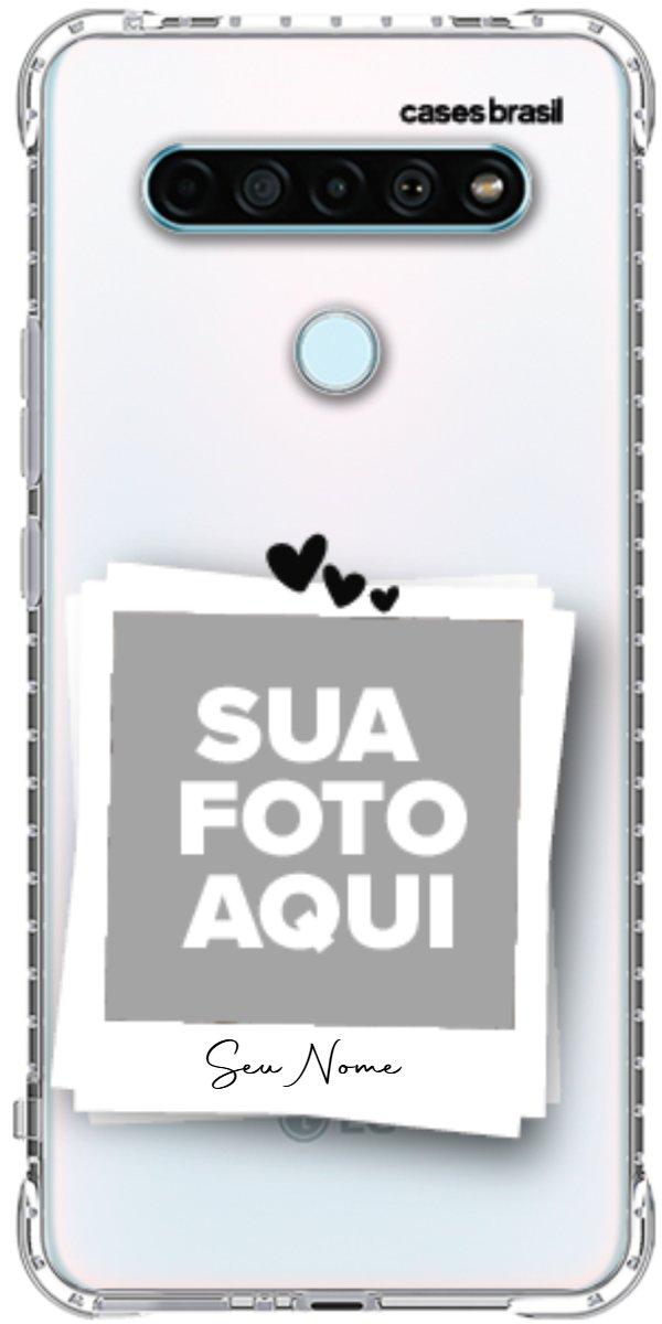 Capinha para Celular Polaroid Corações