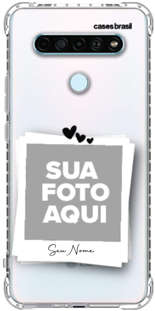 Capinha para Celular Polaroid Corações