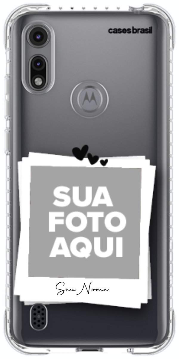 Capinha para Celular Polaroid Corações
