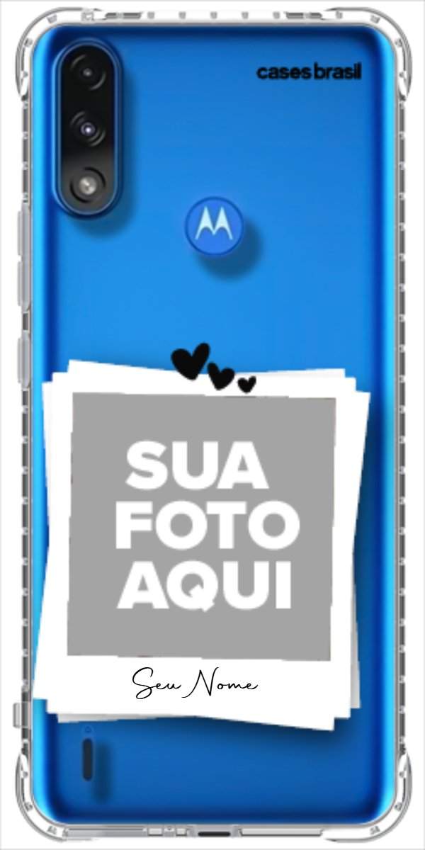 Capinha para Celular Polaroid Corações