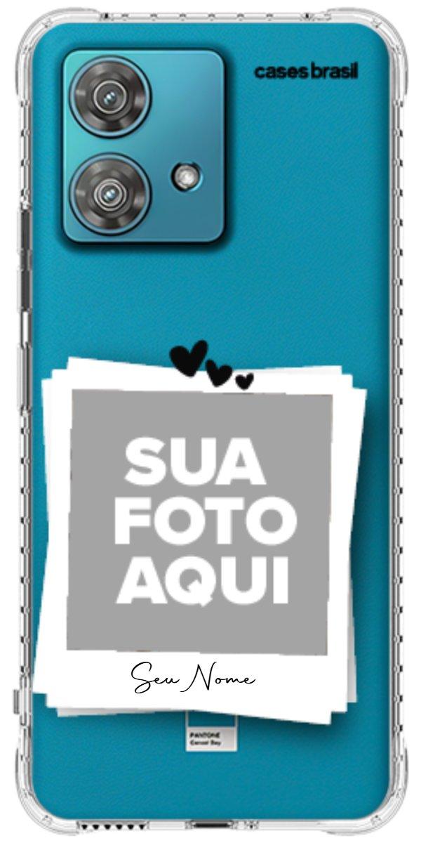 Capinha para Celular Polaroid Corações