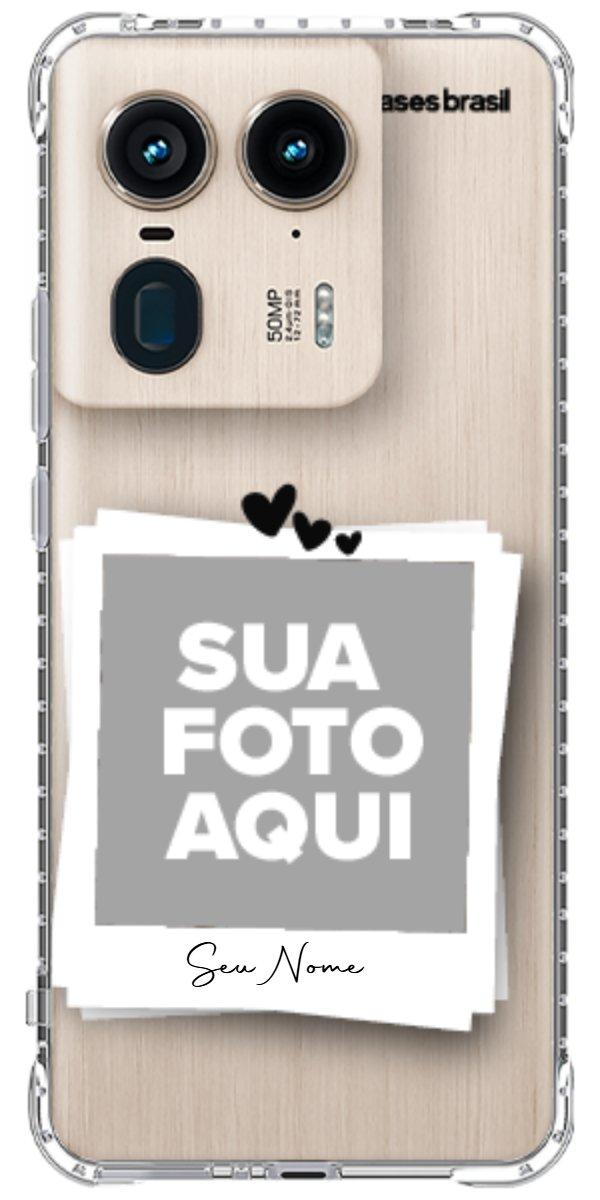 Capinha para Celular Polaroid Corações