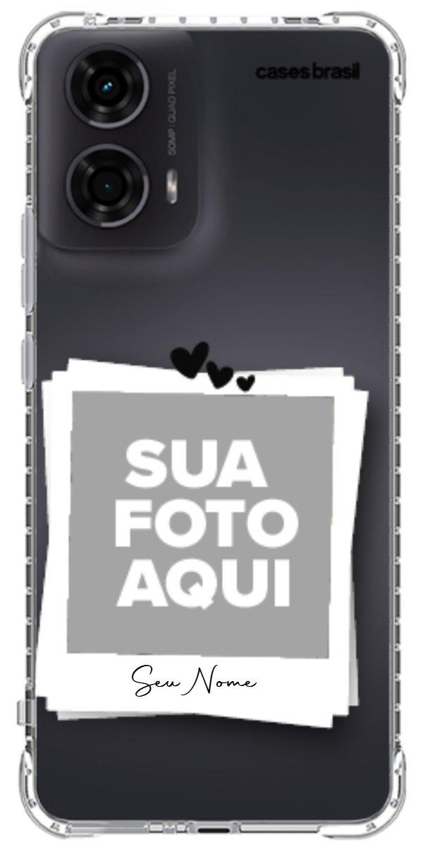 Capinha para Celular Polaroid Corações