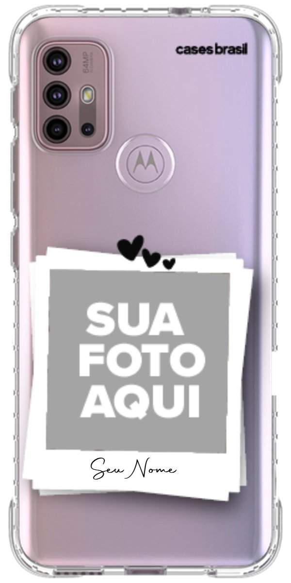 Capinha para Celular Polaroid Corações