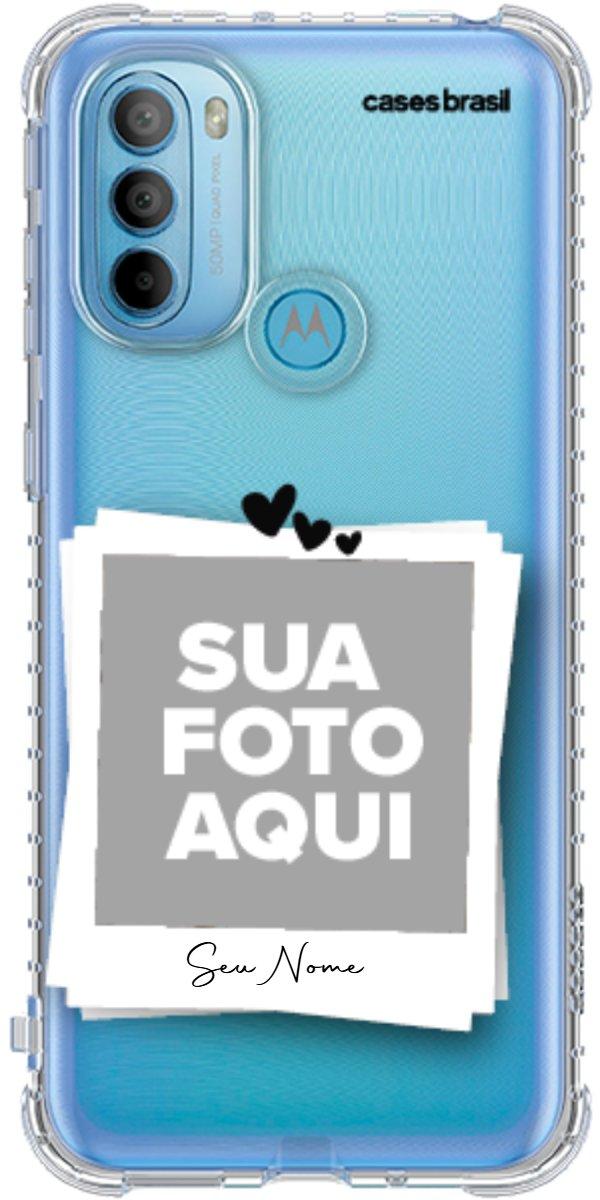 Capinha para Celular Polaroid Corações