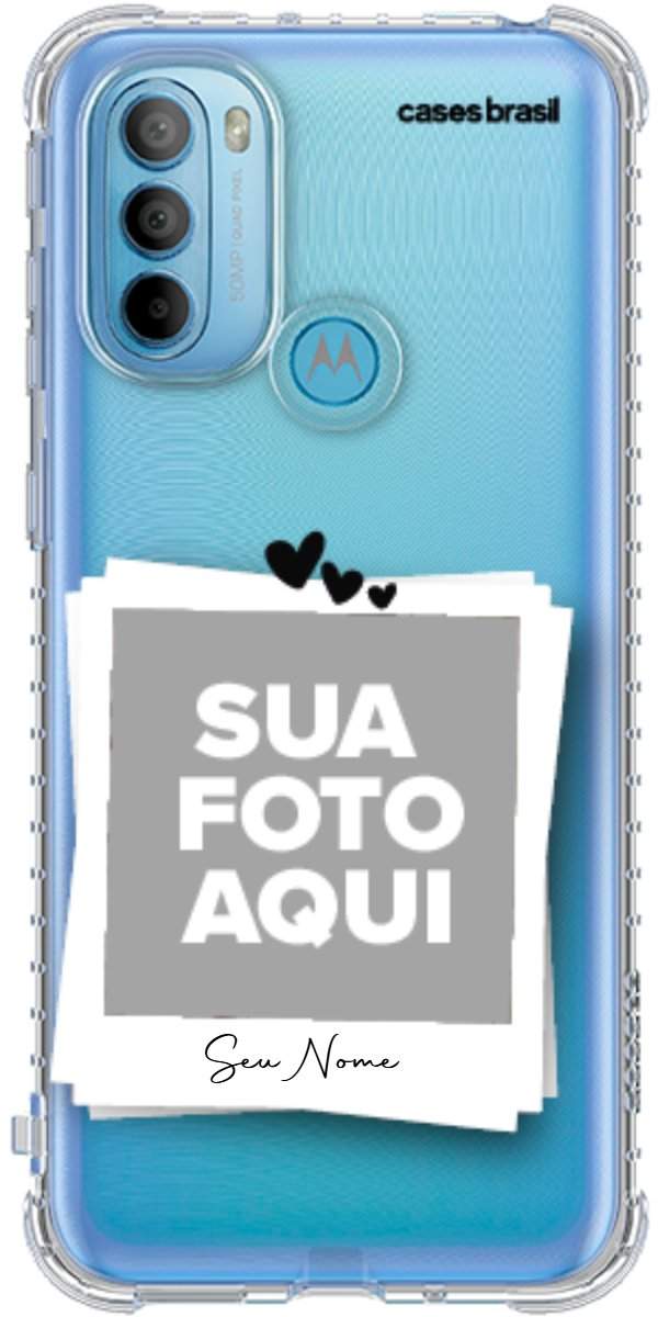 Capinha para Celular Polaroid Corações