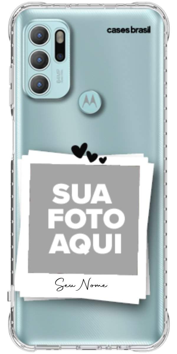 Capinha para Celular Polaroid Corações