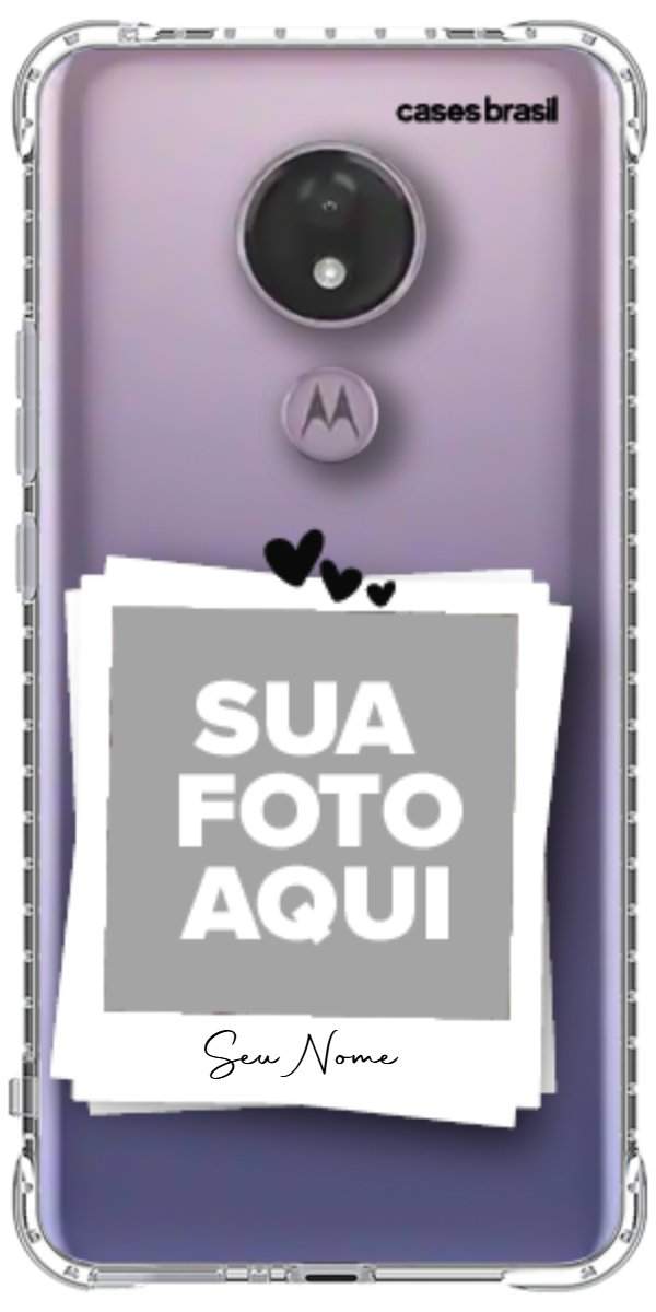 Capinha para Celular Polaroid Corações