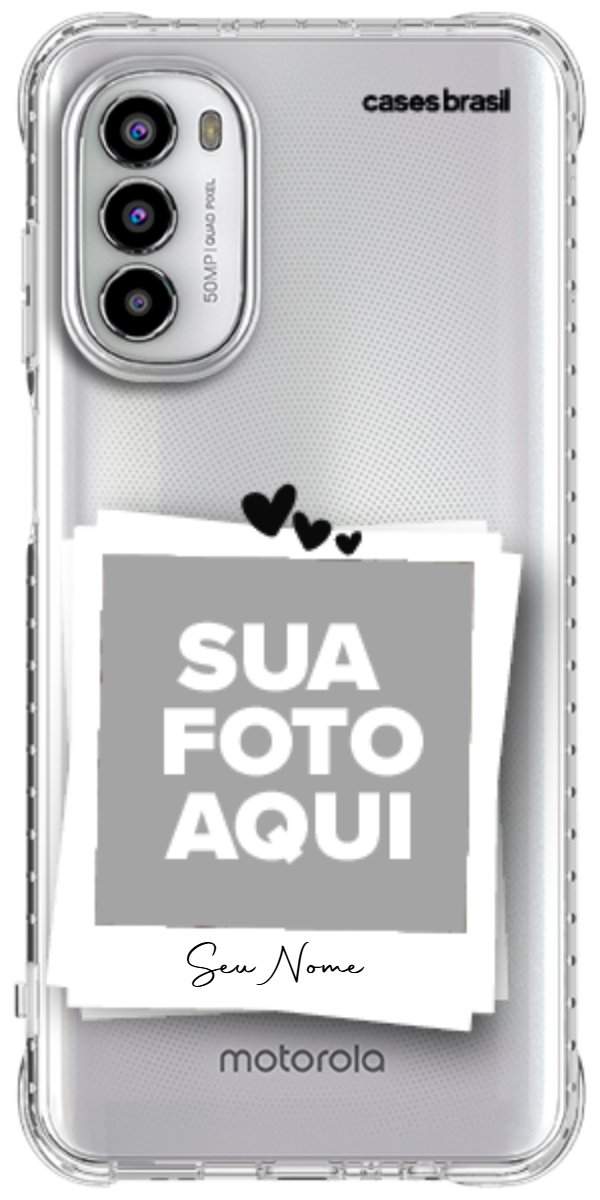 Capinha para Celular Polaroid Corações