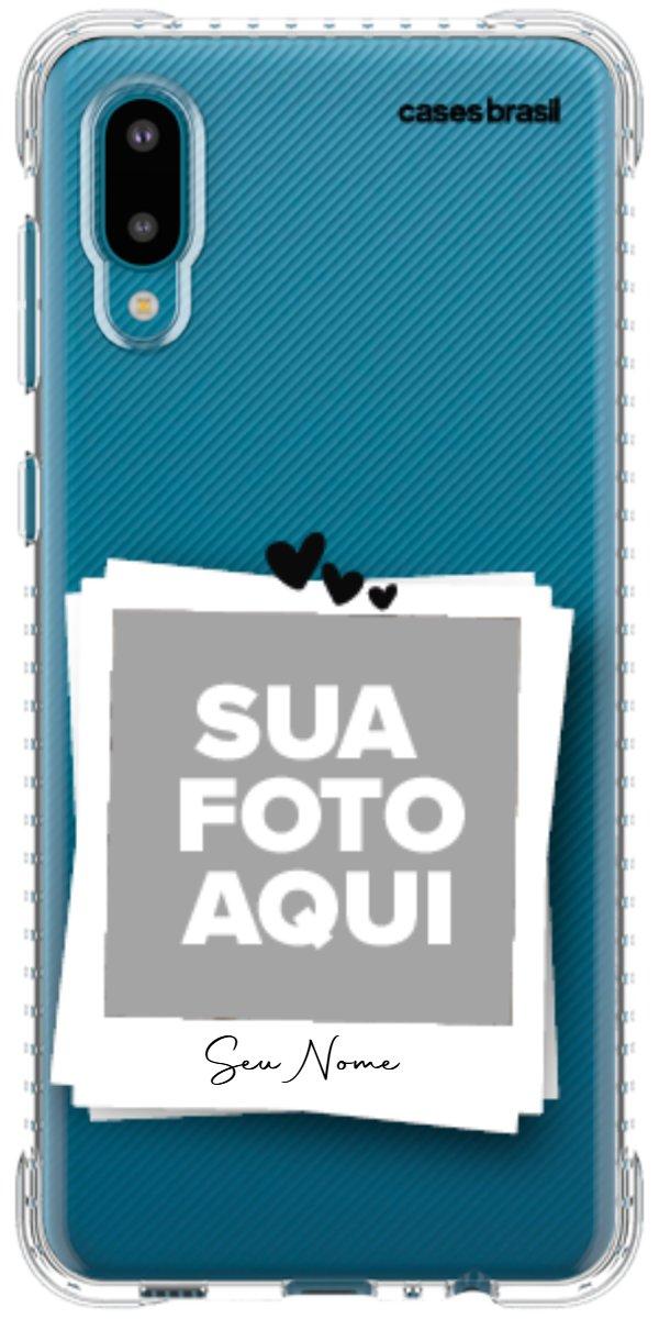 Capinha para Celular Polaroid Corações