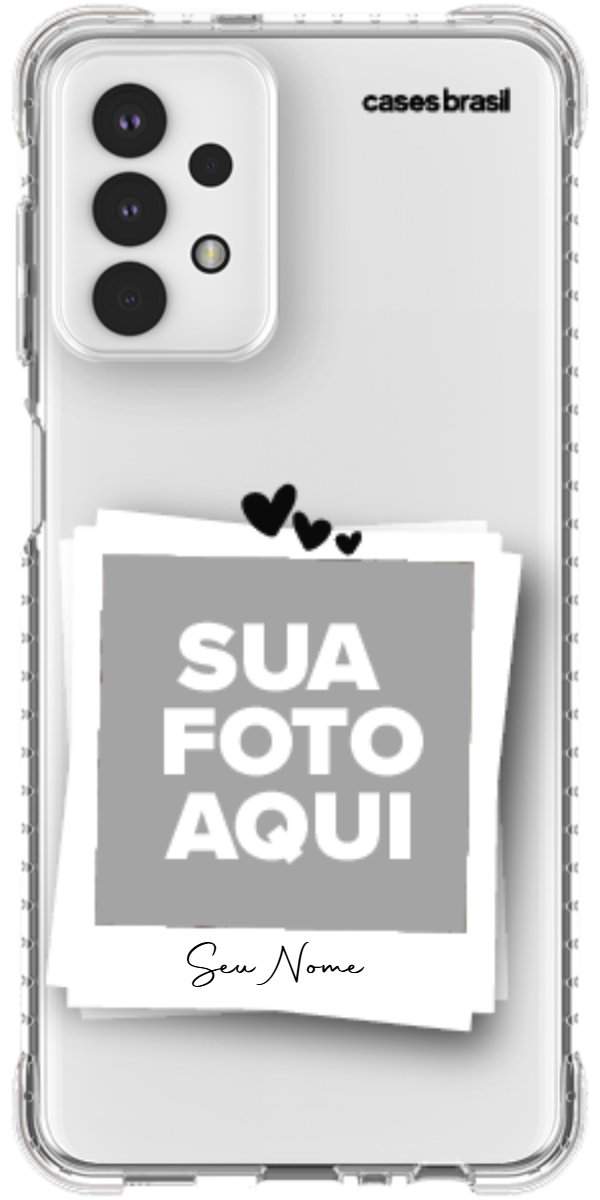 Capinha para Celular Polaroid Corações