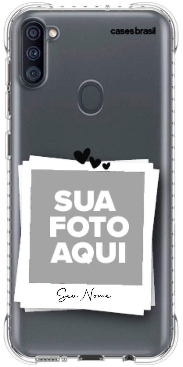 Capinha para Celular Polaroid Corações