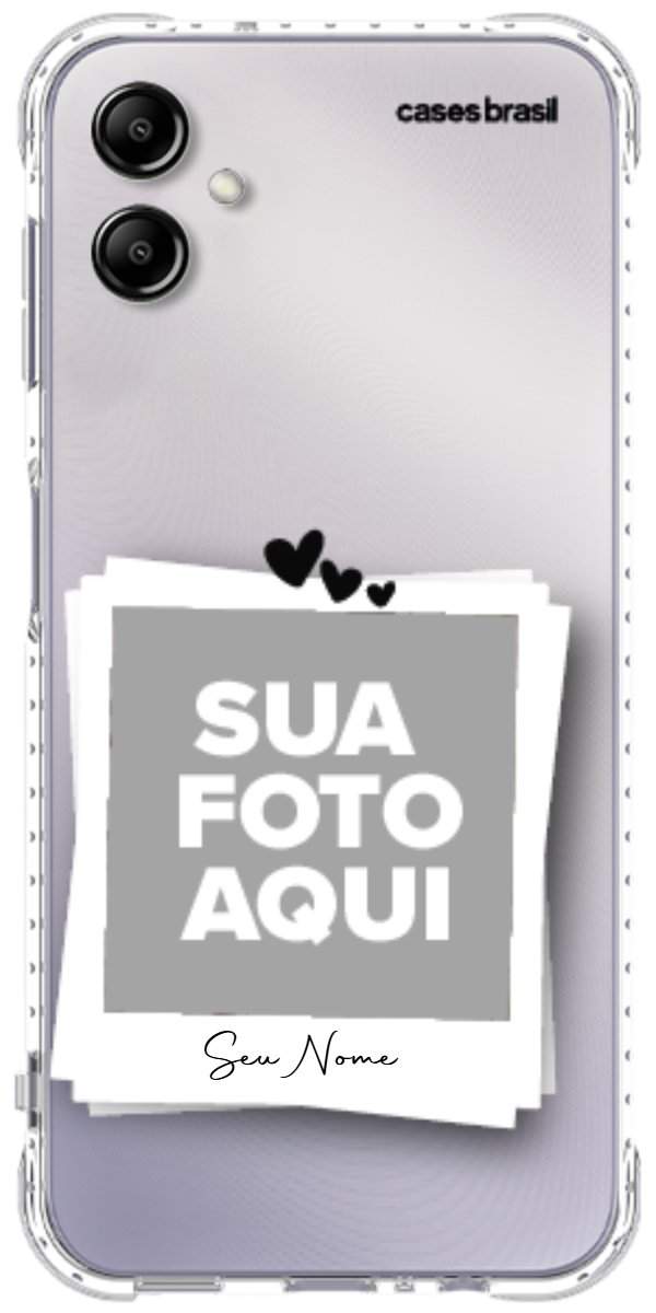 Capinha para Celular Polaroid Corações