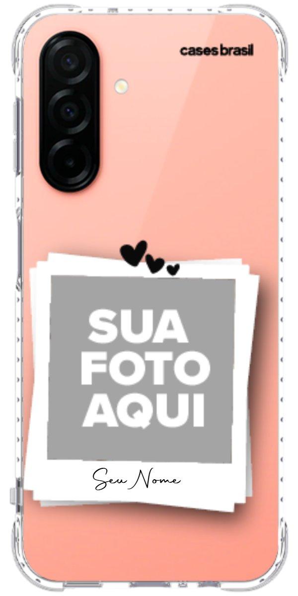 Capinha para Celular Polaroid Corações