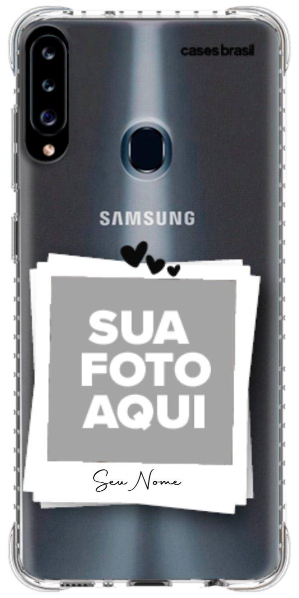 Capinha para Celular Polaroid Corações
