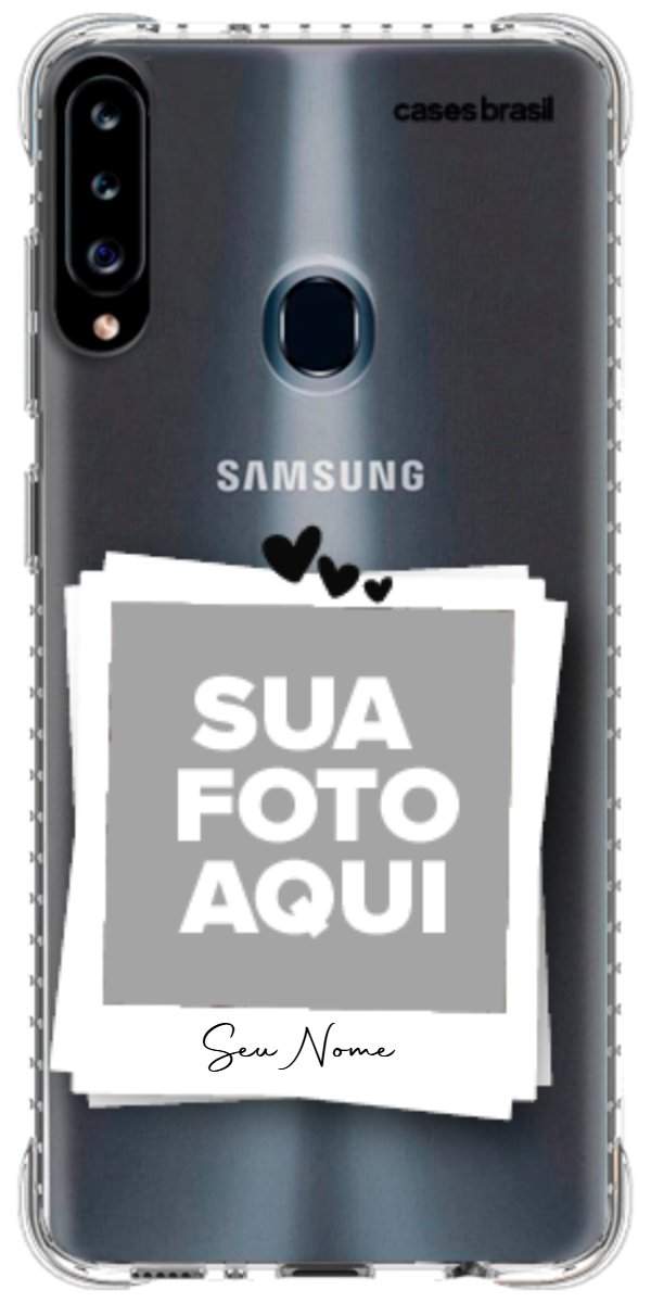 Capinha para Celular Polaroid Corações
