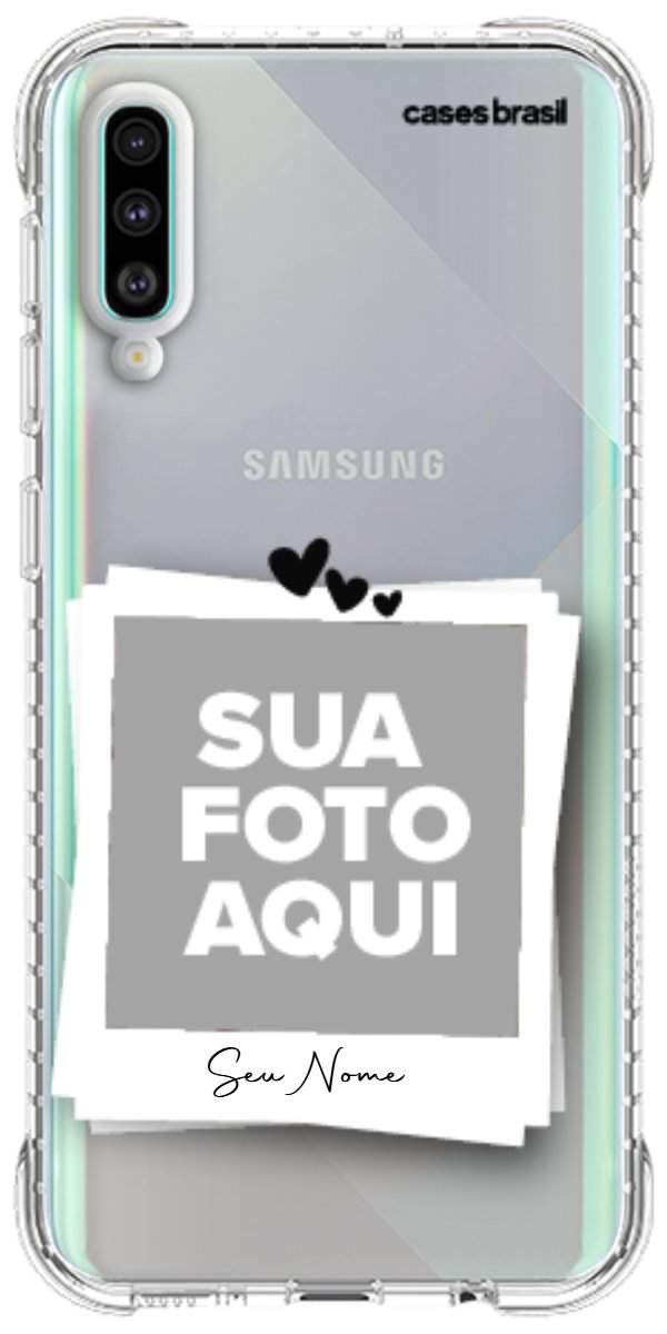 Capinha para Celular Polaroid Corações