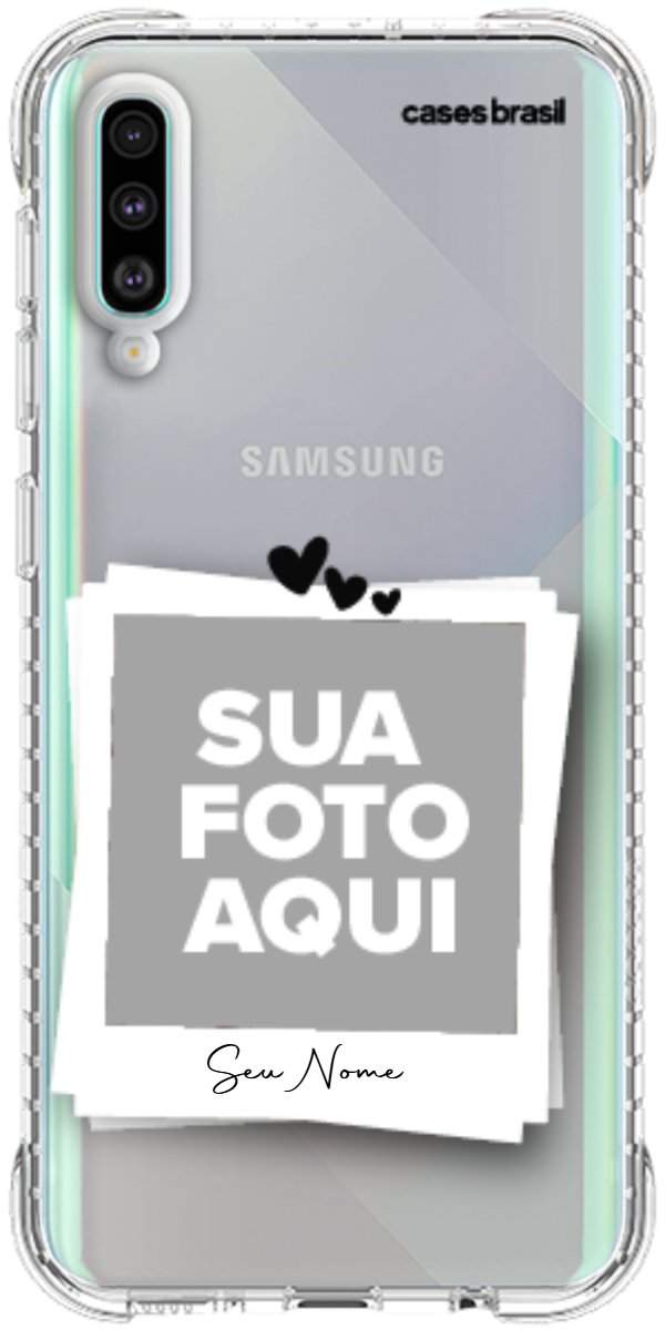 Capinha para Celular Polaroid Corações