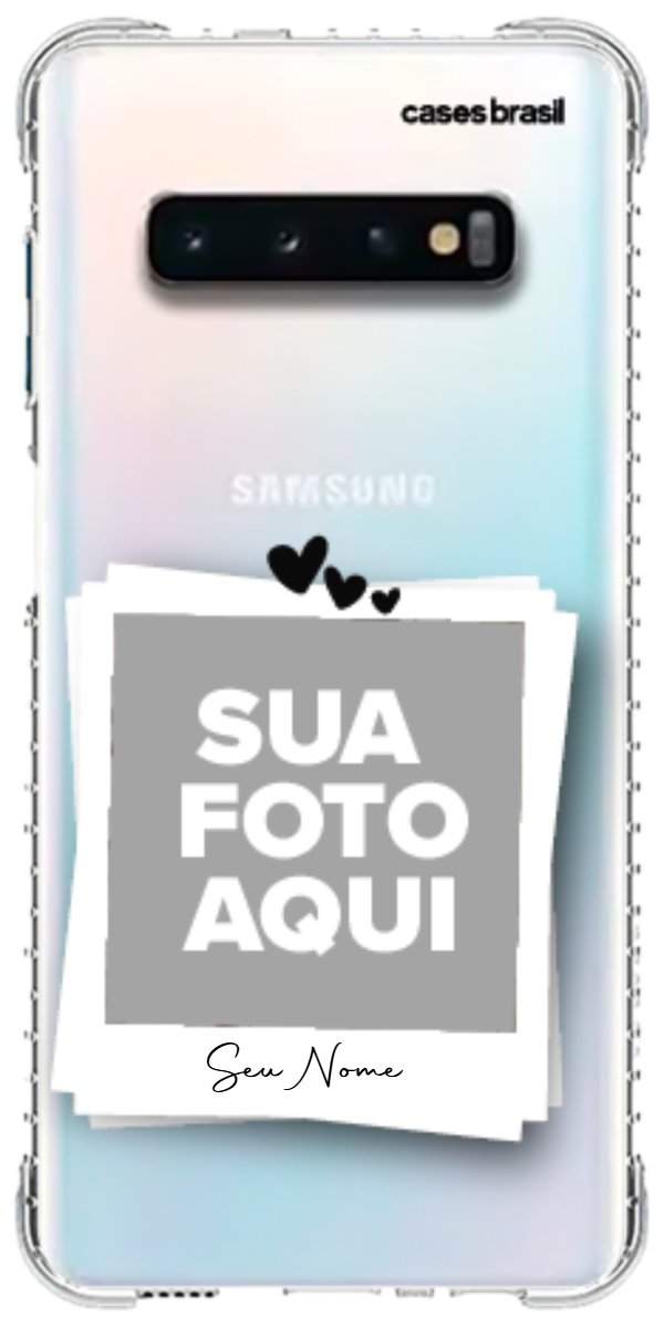 Capinha para Celular Polaroid Corações