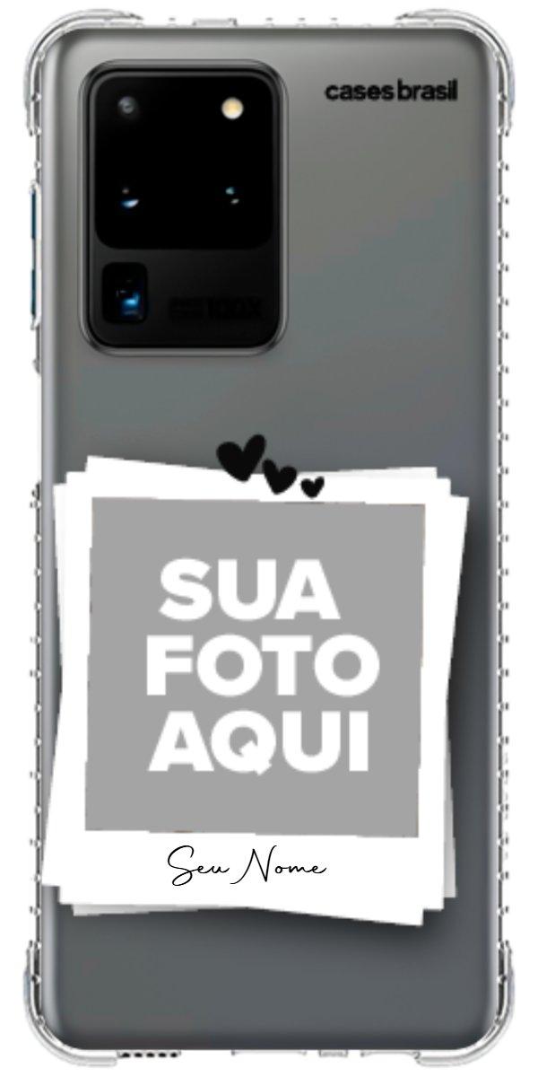 Capinha para Celular Polaroid Corações