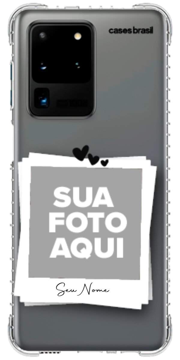 Capinha para Celular Polaroid Corações