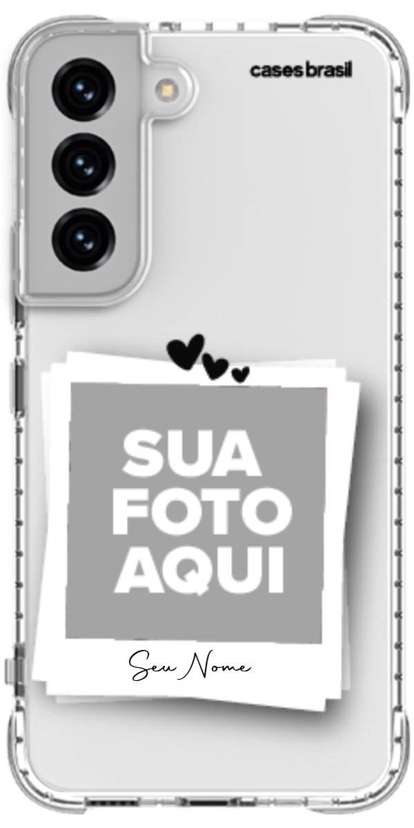 Capinha para Celular Polaroid Corações