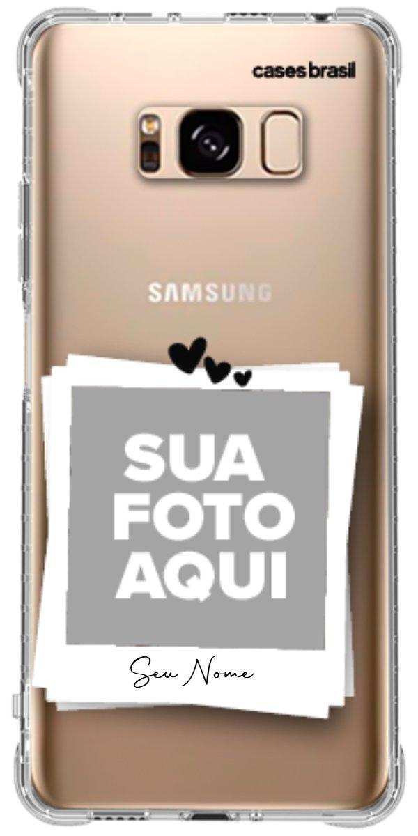 Capinha para Celular Polaroid Corações