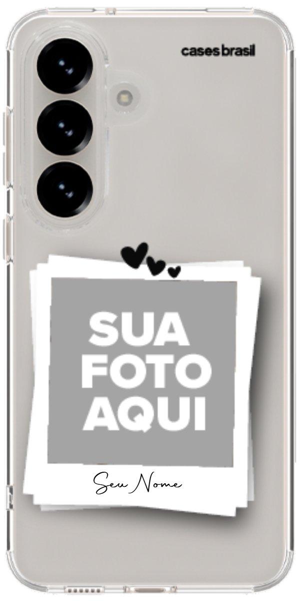 Capinha para Celular Polaroid Corações