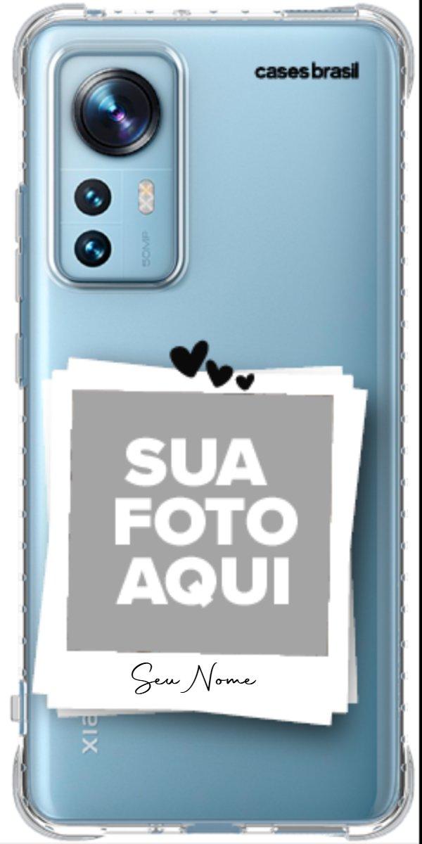 Capinha para Celular Polaroid Corações
