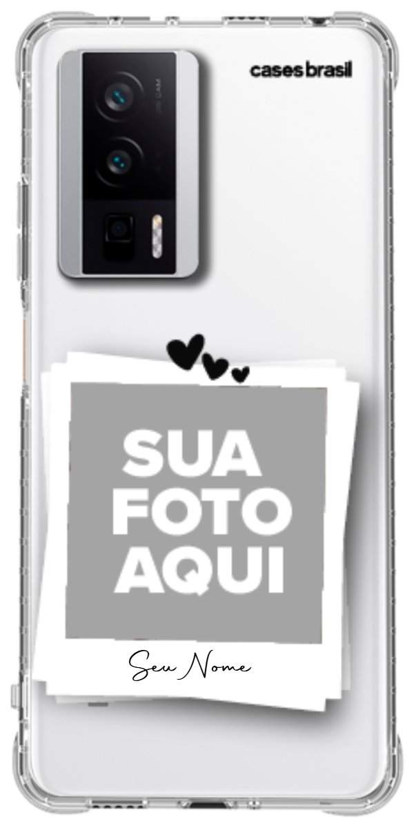 Capinha para Celular Polaroid Corações